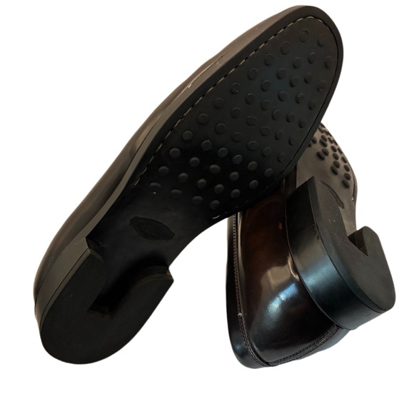 TOD’S Women's Chocolate Brown Patent Leather Penny Loafers US 9 - Picture 6 of 10